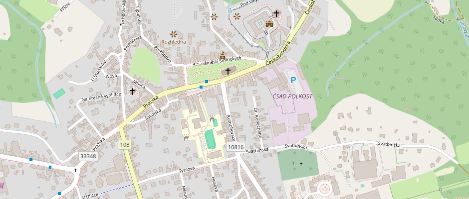 Mapa – Pneu-Center TOMIC, Kutnohorská 24, Kostelec nad Černými lesy